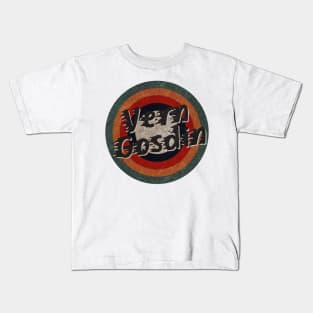 Retro Color Typography Faded StyleVern Gosdin Kids T-Shirt